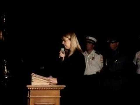 Jennifer Callahan at 9/11 Ceremony