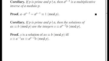 LSU   Number Theory   Lecture 16 Fermats little theorem