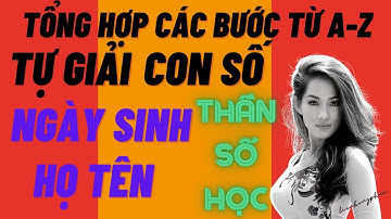 Tự Xem & Giải Các Con Số Ngày Sinh - Họ Tên Đơn Giản | Đặt Tên Với Thần Số Học