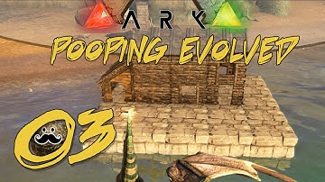 ARK Survival Evolved - House Boat and Quick Exploration! S04E03 ( Pooping Evolved Season 4 )