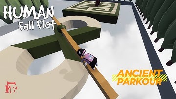 Human Fall Flat - Ancient Parkour Level Walkthrough | Custom Map | Steam Workshop | Full Gameplay