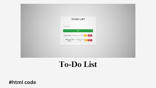 To-Do List Project Part 1: HTML Code Setup | JavaScript Project for Beginners | PureJava
