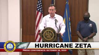 Hurricane ZETA Press Conference: October 28, 2020