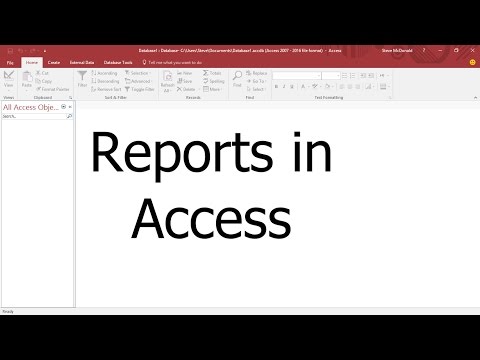 Microsoft Access Tutorial #5 - Creating Reports Tutorial and Wrap-up - for Beginners