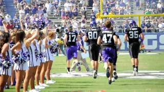 TCU Football Entrance - TCU vs Baylor - September 2010