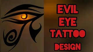 Evil Eye Tattoo Design || #tattoolife #tattoodesigns