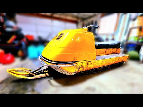 【製作サンプル】デイツD50純正ホヤ　ヴィンテージグリーン×ヴィンテージイエロー This 50 YEAR OLD SLED Fires Right UP!!! 1971 Ski-Doo Alpine Twin