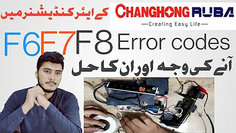 F6,F7,F8 error codes in Changhong ruba Ac || how to solve F6,F7,F8 errors