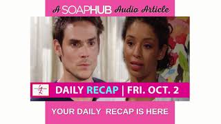 The Young and the Restless Recap Friday October 2