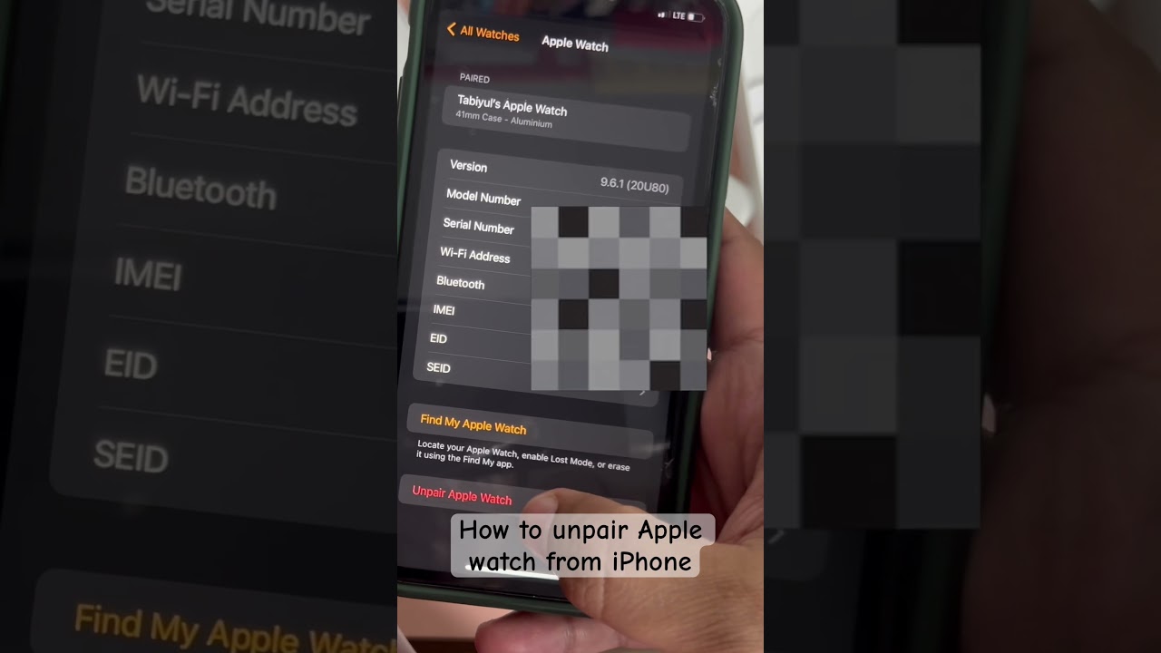 Как разорвать пару между Apple Watch и iPhone
