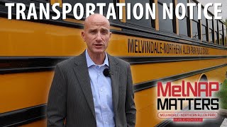 MelNAP Transportation Notice 9.4.2025