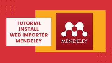 Mendeley Tutorial Part 3 - Install Web Importer Mendeley