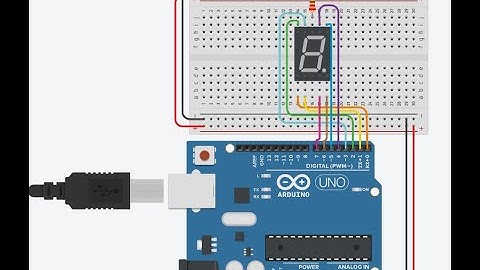 😨Arduino con display de 7 segmentos de forma hexadecimal.