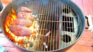 Grilled Picanha Steak on the Weber kettle
