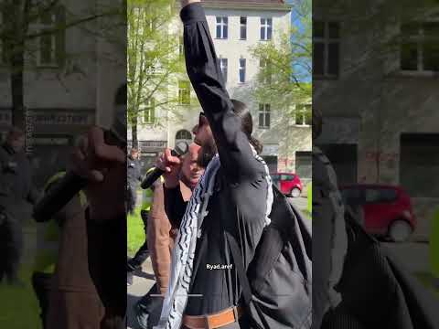 Police arrest demonstrators at pro-Palestine rally in Berlin | AJ #shorts