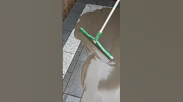 Slurry grout on setts #paving #asmr