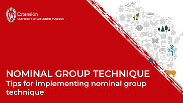 Nominal Group Technique: Tips for implementing nominal group technique