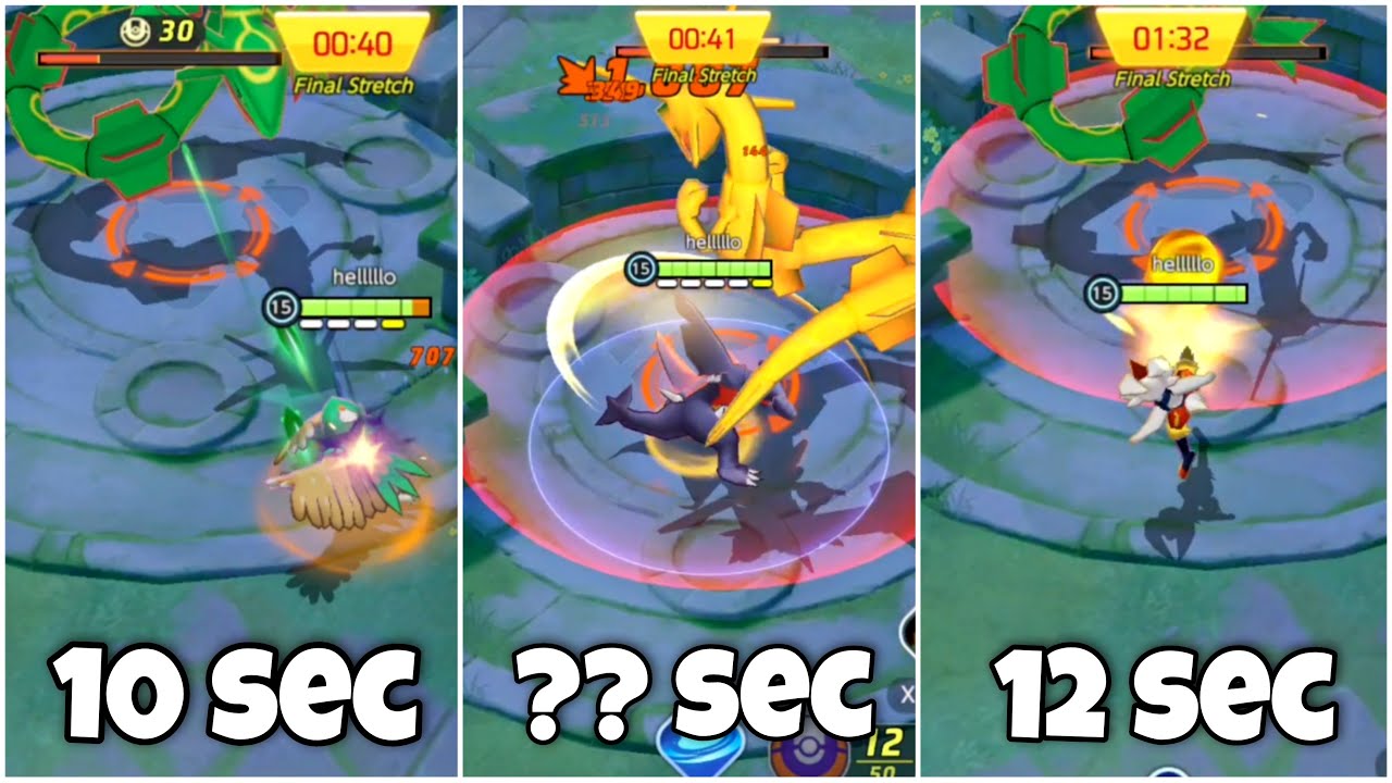 How fast can they melt Rayquaza with *RAPID-FIRE SCARF* | Pokemon Unite