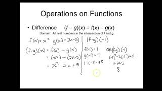 2 6 Function  Operations and Composition