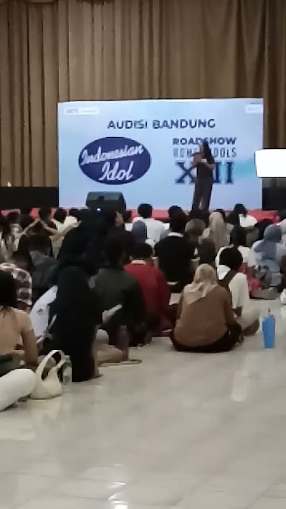 Pemanasan di Audisi Indonesian Idol Bandung #indonesianidol #bandung #lombanyanyi #singer #shorts
