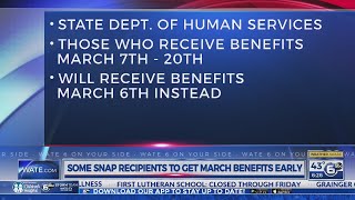 Some Tennessee SNAP recipients to receive March benefits early