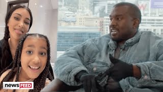 Kanye West CALLS OUT Kim Kardashian For Letting North Wear Make-Up On TikTok?!