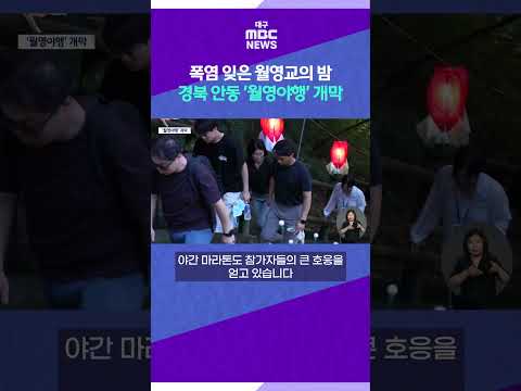 폭염 잊은 월영교의 밤···<strong>안동</strong> '월영야행' 개막 #shorts (대구MBC)