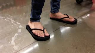 Candid Mom Feet At The Store