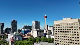 Aerial Footage Of Calgary Tower
