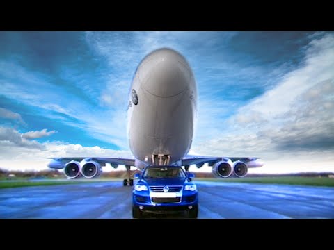 VW Touareg Towing a 747 Jumbo Jet - Fifth Gear