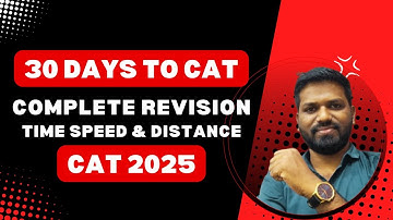 🚀 CAT 2025 Complete Revision: Tijd, Snelheid & Afstand | Snelle Trucs + Concept Samenvatting! 🕒