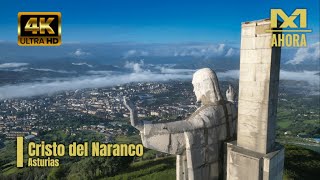 MIRADOR DEL CRISTO DEL NARANCO (OVIEDO - ASTURIAS) A VISTA DE DRON [4K]