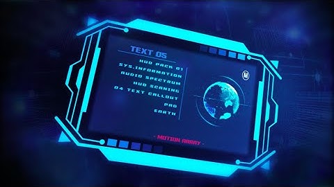 Hack HUD After Effects Templates