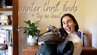 winter thrift shop finds || op-shop try on haul!