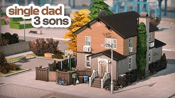 Huis voor alleenstaande vader 💙 | De Sims 4 Speed ​​Build