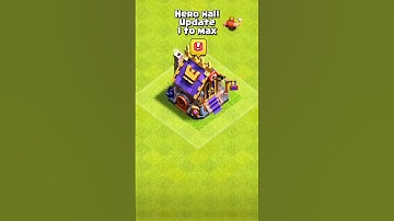 hero hall update 1 to max level in clash of clans. #coc #supercell #clashofclans #shorts