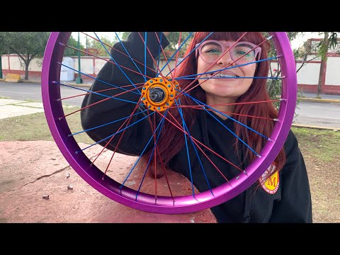 Aprende a ENRAYAR un rin 🛠🚲 Paso a paso - Tutorial BMX 💜