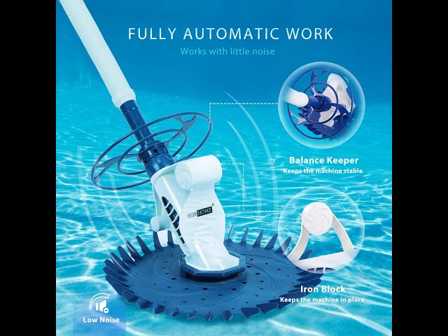 VIVOHOME X002F1MI53 Automatic Suction Vacuum Pool Cleaner for Swimming Pool  with 14 2.62 ft. Hoses