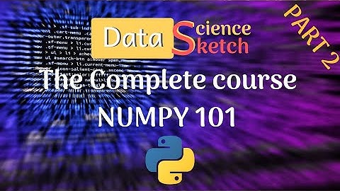 Numpy 101 - part 2