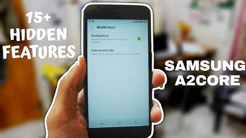 15 + Hidden Features of Samsung A2 Core in hindi