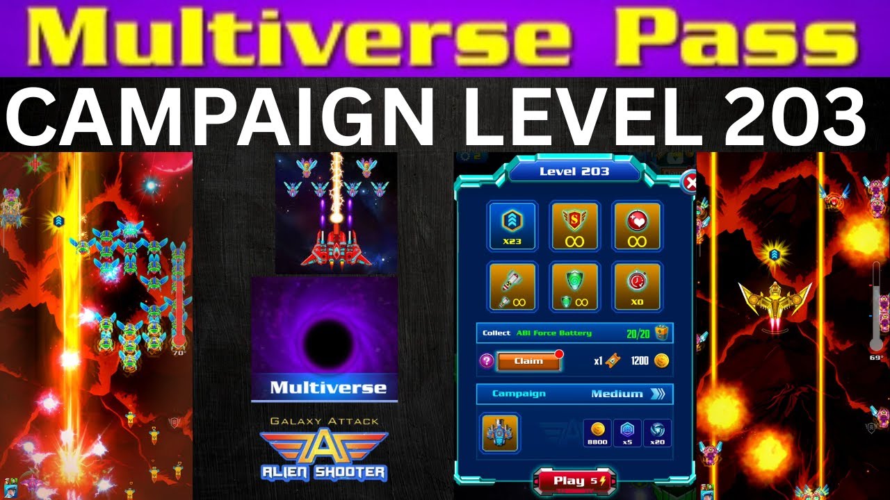 Galaxy Attack Alien Shooter | Multiverse Campaign Mode New Level 203