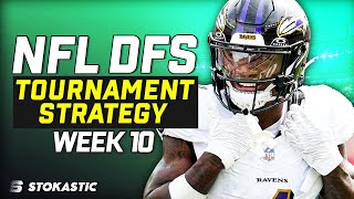 NFL DFS Sims Tournament Strategy Week 10 | NFL DFS Strategy