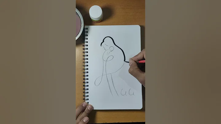 How to draw Mother Daughter painting | #maa #love #shorts #youtubeshorts #shortvideo #mother