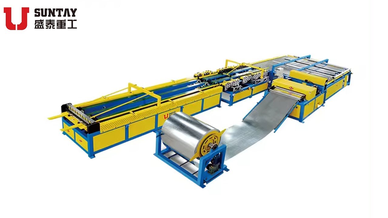 SUNTAY U Shape Auto duct line 5/automatic duct forming machine ...