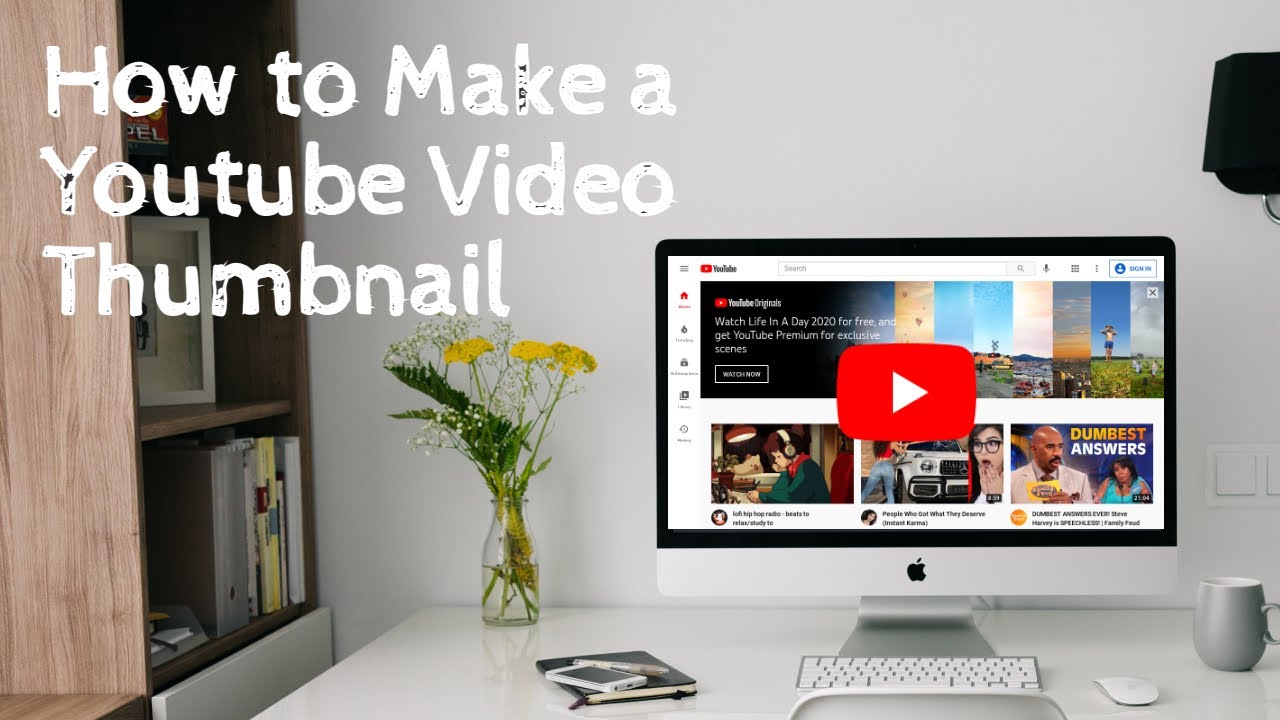 How to Make a Youtube Video Thumbnail - YouTube