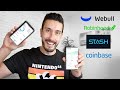 My Investing Strategies in 2021 with Stash, Webull, Robinhood, Coinbase!