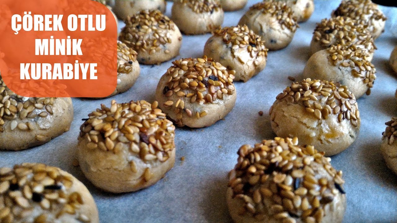 DENEMEYEN KALMASIN ÇÖREK OTLU MİNİK KURABİYE TUZLU KURABİYE TARİFİ
