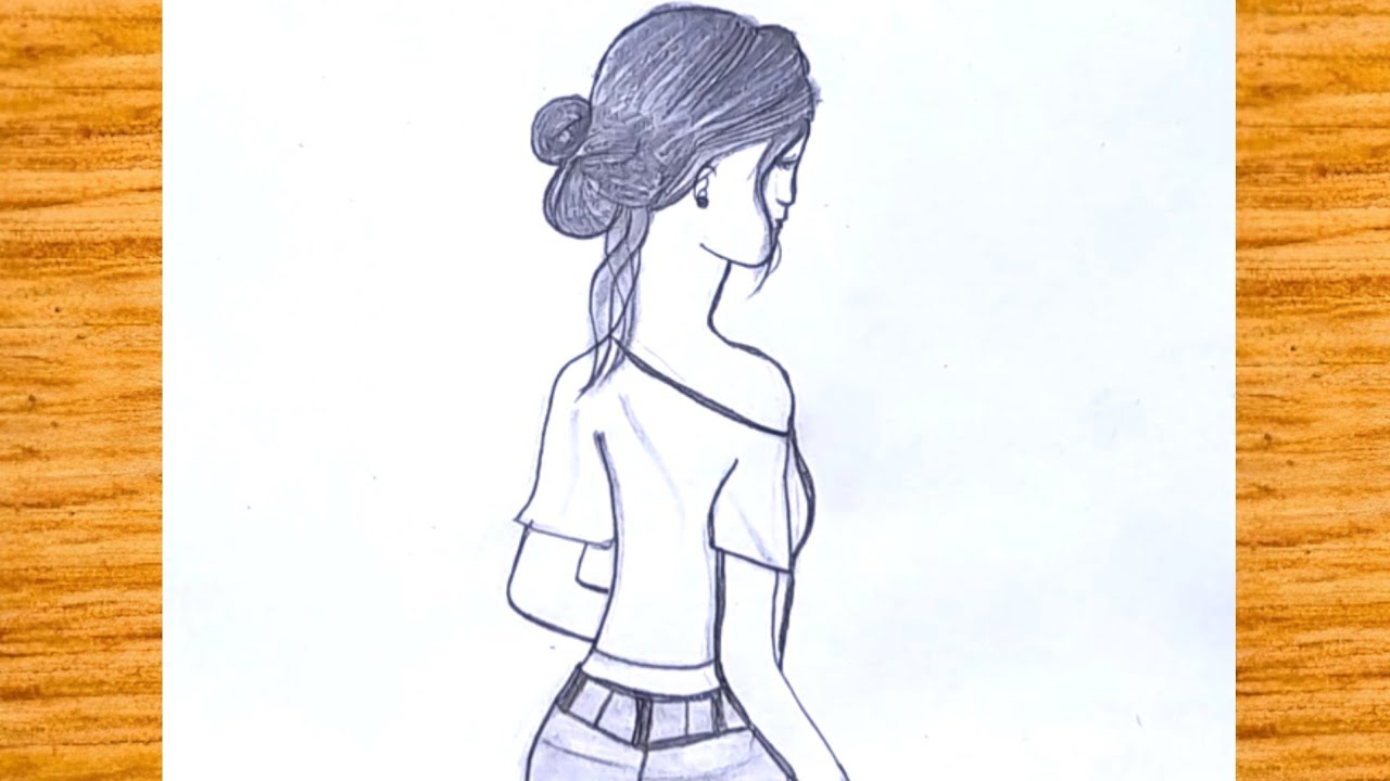 Side Girl Drawing Easy How To Draw A Side Modern Girl Girl Sketch Maxresdefault