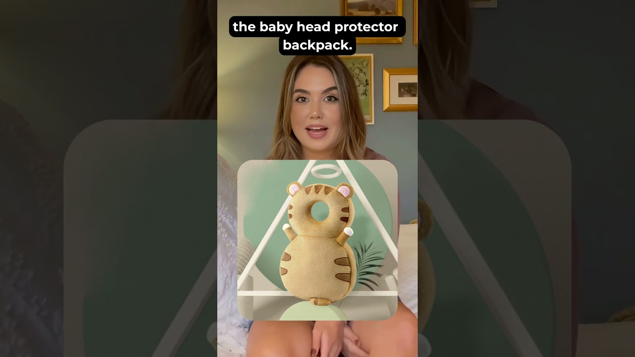 Baby Head Protector Backpack, Cute Animal Headrest 