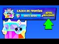 BEM FÁCIL! NOVO MÉTODO PARA PEGAR 3.000 TROFÉUS RÁPIDO NA CAIXA ULTRA BRAWL STARS